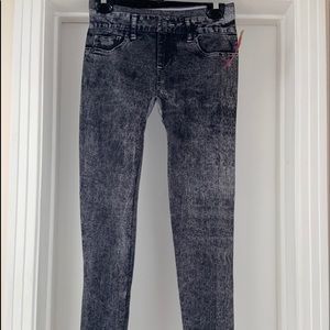 Gray jean look alike Tights/Leggings